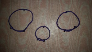 Purple Slider Cord Brcelets